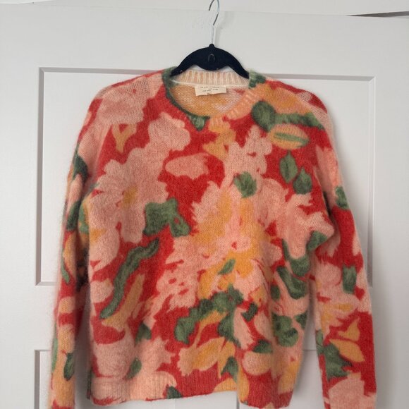 Sèzane | May Jumper Sweater in Orange Floral - Picture 4 of 6